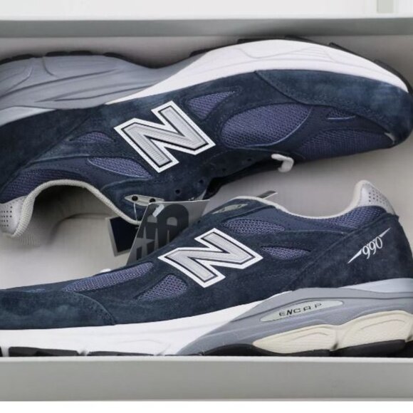 New Balance 990v3 Men's Shoes M990NB3 Size US 10.5 Made in USA Navy Denim MiUSA - Picture 8 of 16